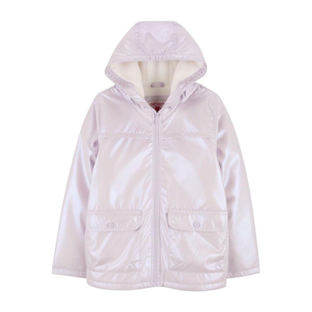Carter's Baby Girls Midweight Jacket Fleece Lined Purple 2T Toddler Rain Coat
